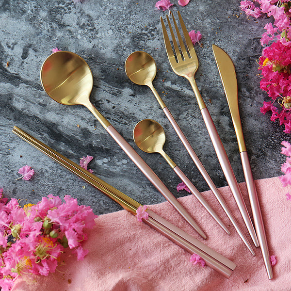 Retro Gold Plated Cutlery Set - My Posh Kitchen