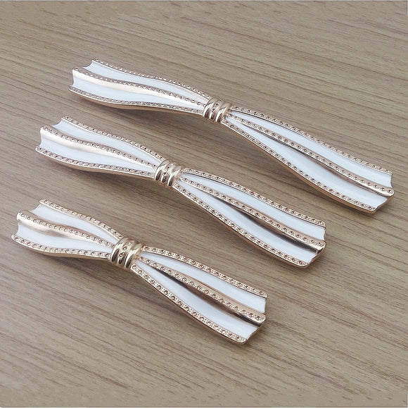 Luxury Rose Gold Bowknot Knob