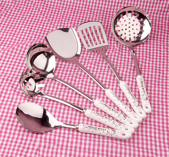 6 In 1 Hello Kitty Ceramic Cooking Tools Set